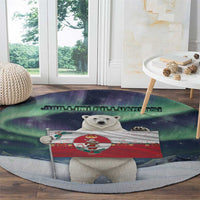 Greenland Christmas Round Carpet Juullimi Pilluaritsi - Wonder Print Shop