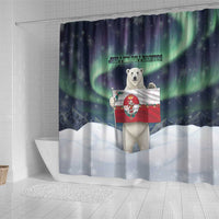 Greenland Christmas Shower Curtain Juullimi Pilluaritsi - Wonder Print Shop