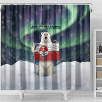 Greenland Christmas Shower Curtain Juullimi Pilluaritsi - Wonder Print Shop