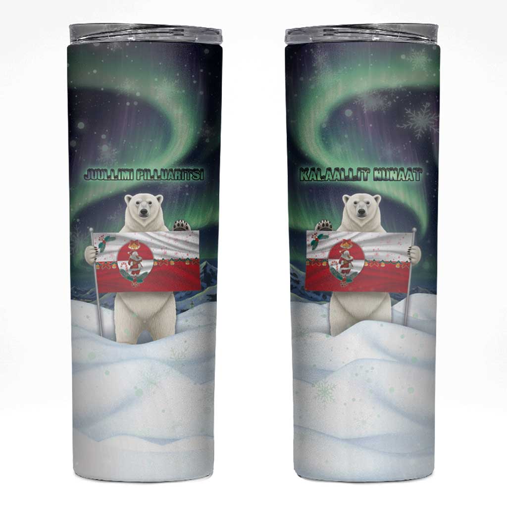 Greenland Christmas Skinny Tumbler Juullimi Pilluaritsi - Wonder Print Shop