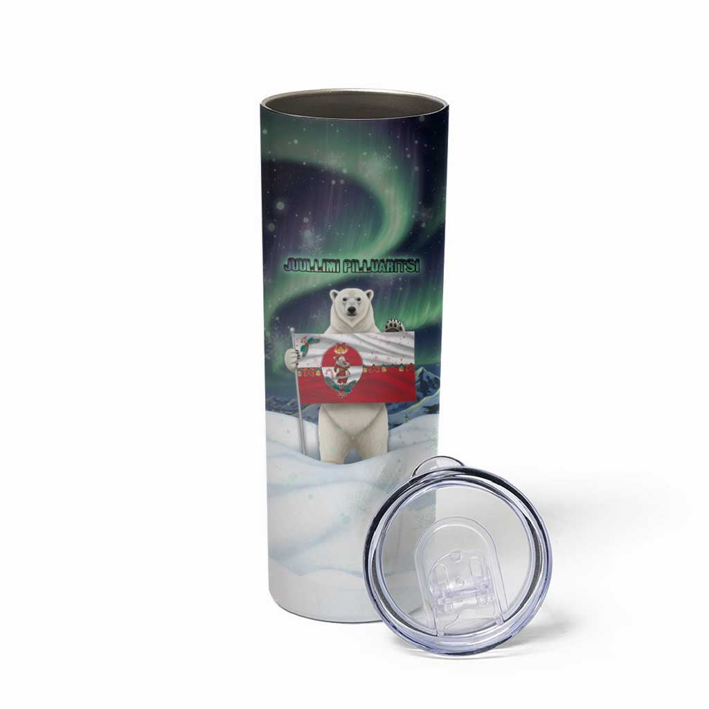 Greenland Christmas Skinny Tumbler Juullimi Pilluaritsi - Wonder Print Shop