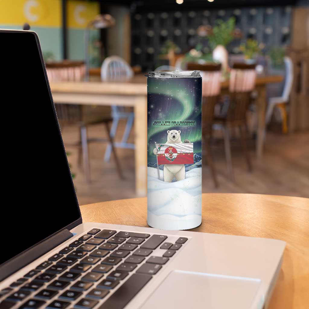 Greenland Christmas Skinny Tumbler Juullimi Pilluaritsi - Wonder Print Shop