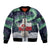 Greenland Christmas Sleeve Zip Bomber Jacket Juullimi Pilluaritsi - Wonder Print Shop