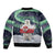 Greenland Christmas Sleeve Zip Bomber Jacket Juullimi Pilluaritsi - Wonder Print Shop