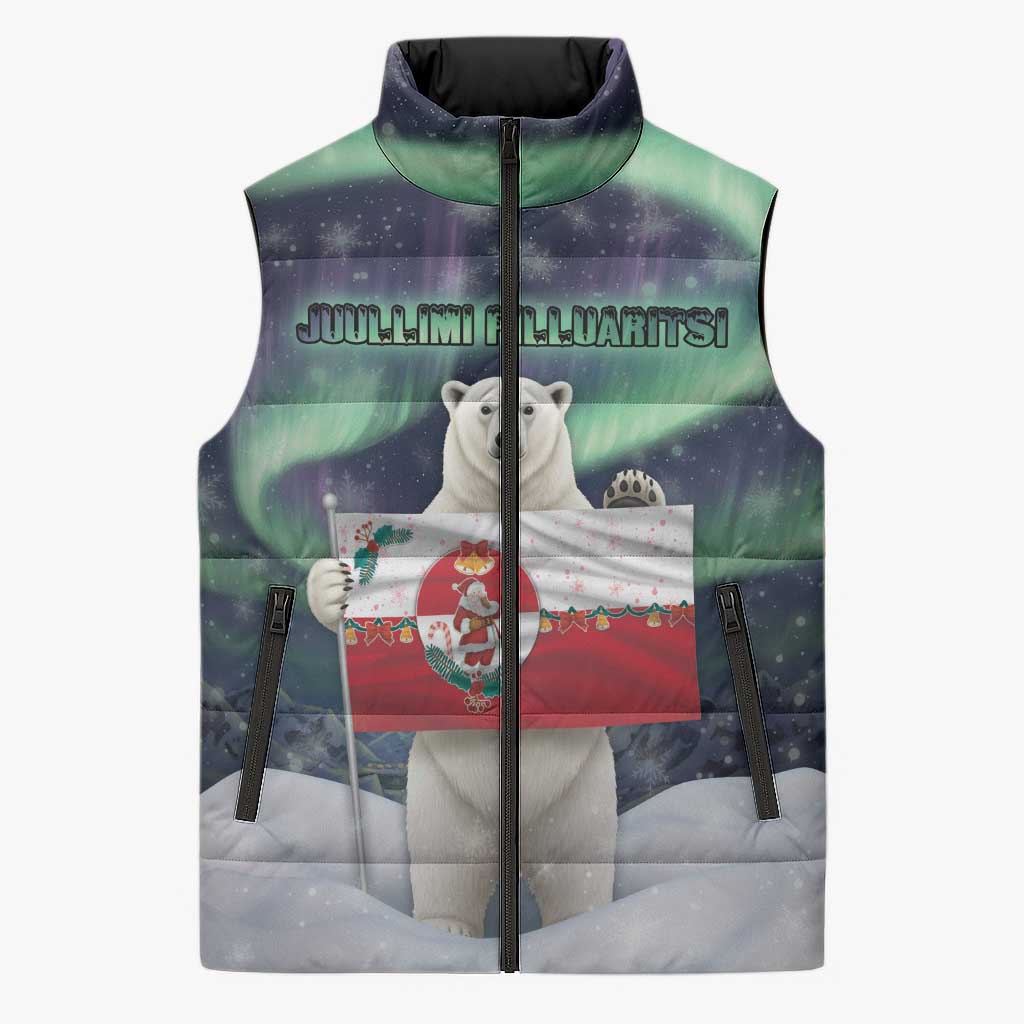 Greenland Christmas Sleeveless Puffer Jacket Juullimi Pilluaritsi - Wonder Print Shop