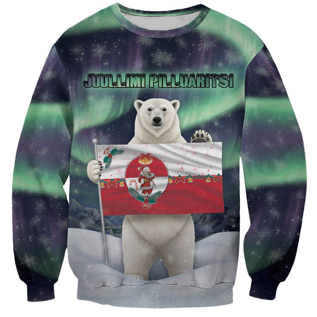 Greenland Christmas Sweatshirt Juullimi Pilluaritsi - Wonder Print Shop