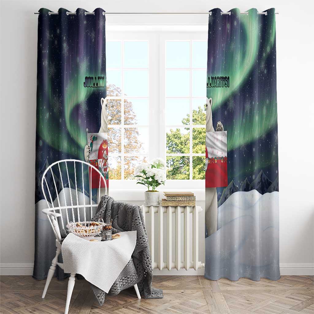 Greenland Christmas Window Curtain Juullimi Pilluaritsi - Wonder Print Shop