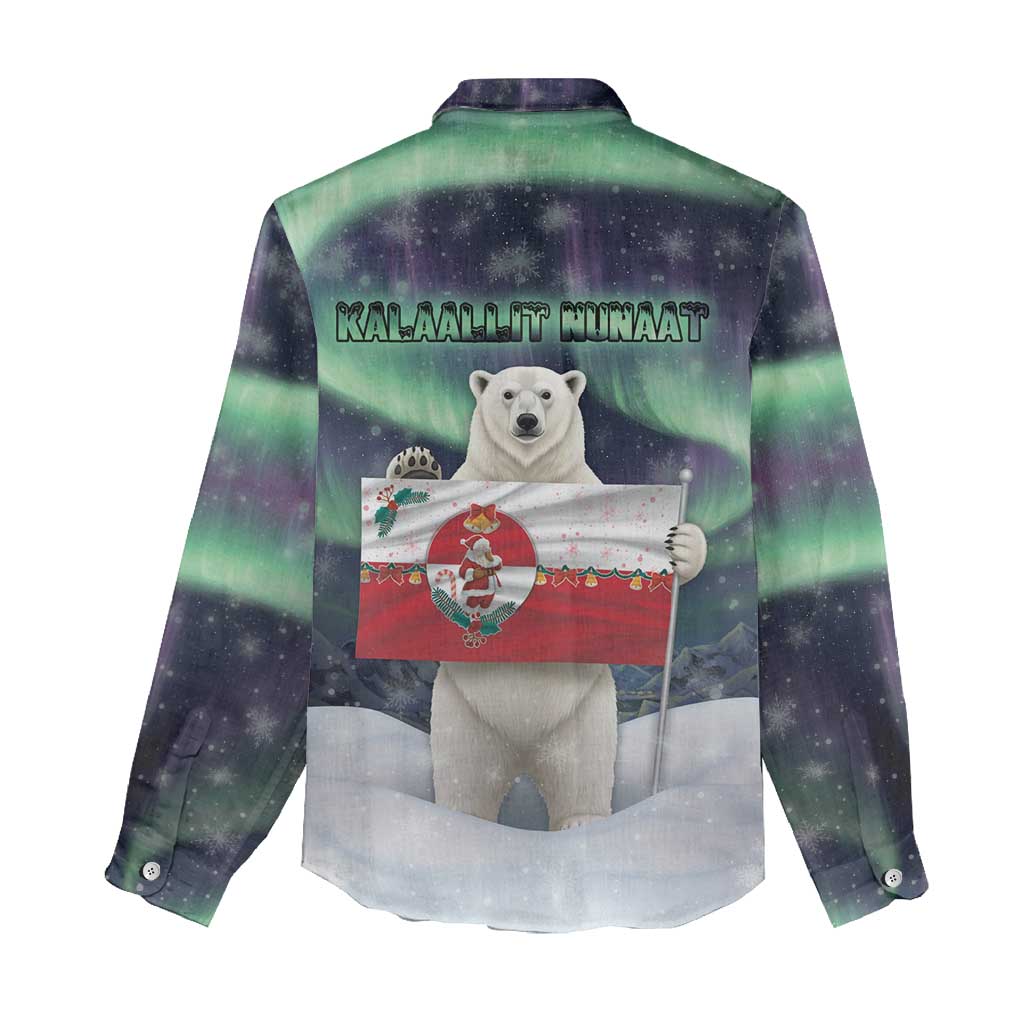 Greenland Christmas Women Casual Shirt Juullimi Pilluaritsi - Wonder Print Shop