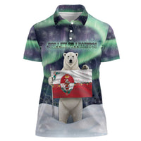 Greenland Christmas Women Polo Shirt Juullimi Pilluaritsi - Wonder Print Shop