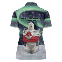 Greenland Christmas Women Polo Shirt Juullimi Pilluaritsi - Wonder Print Shop
