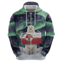 Greenland Christmas Zip Hoodie Juullimi Pilluaritsi - Wonder Print Shop