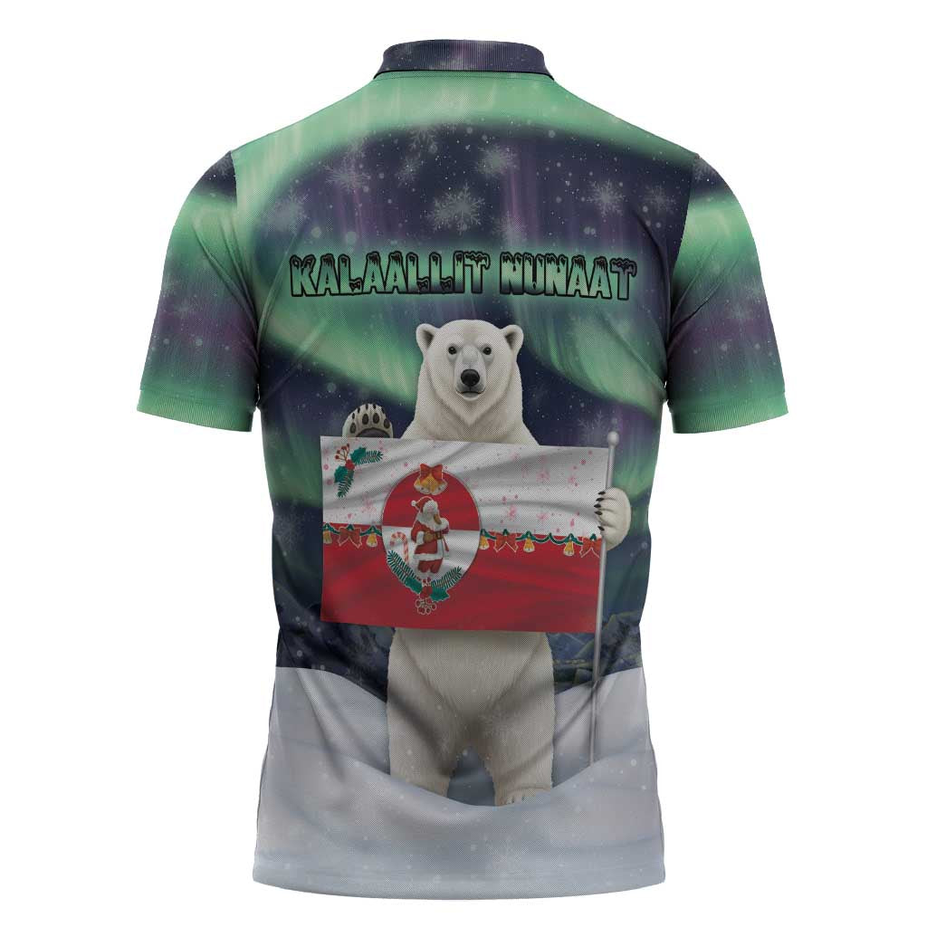 Greenland Christmas Zipper Polo Shirt Juullimi Pilluaritsi - Wonder Print Shop
