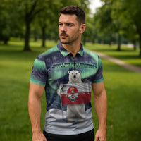 Greenland Christmas Zipper Polo Shirt Juullimi Pilluaritsi - Wonder Print Shop