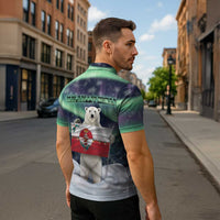 Greenland Christmas Zipper Polo Shirt Juullimi Pilluaritsi - Wonder Print Shop