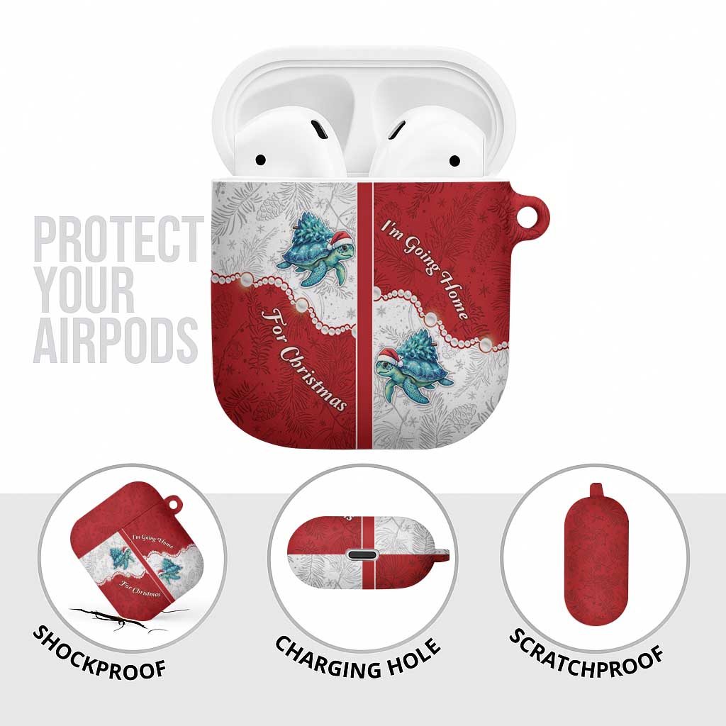 Western Yoke AirPods Case Turtle Going Home For Christmas - Wonder Print Shop