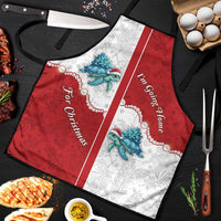 Western Yoke Apron Turtle Going Home For Christmas - Wonder Print Shop