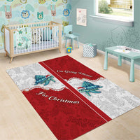 Western Yoke Area Rug Turtle Going Home For Christmas - Wonder Print Shop