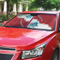 Western Yoke Auto Sun Shade Turtle Going Home For Christmas - Wonder Print Shop