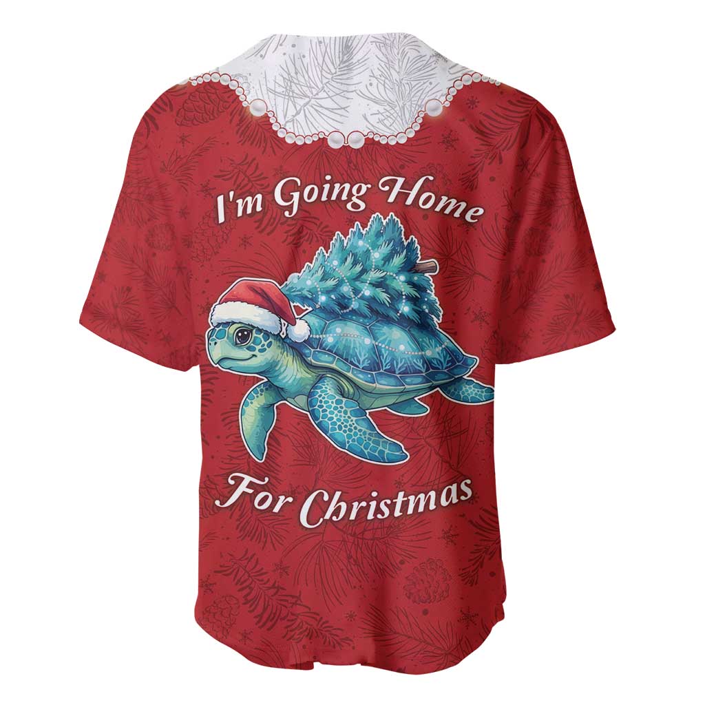 Western Yoke Baseball Jersey Turtle Going Home For Christmas - Wonder Print Shop