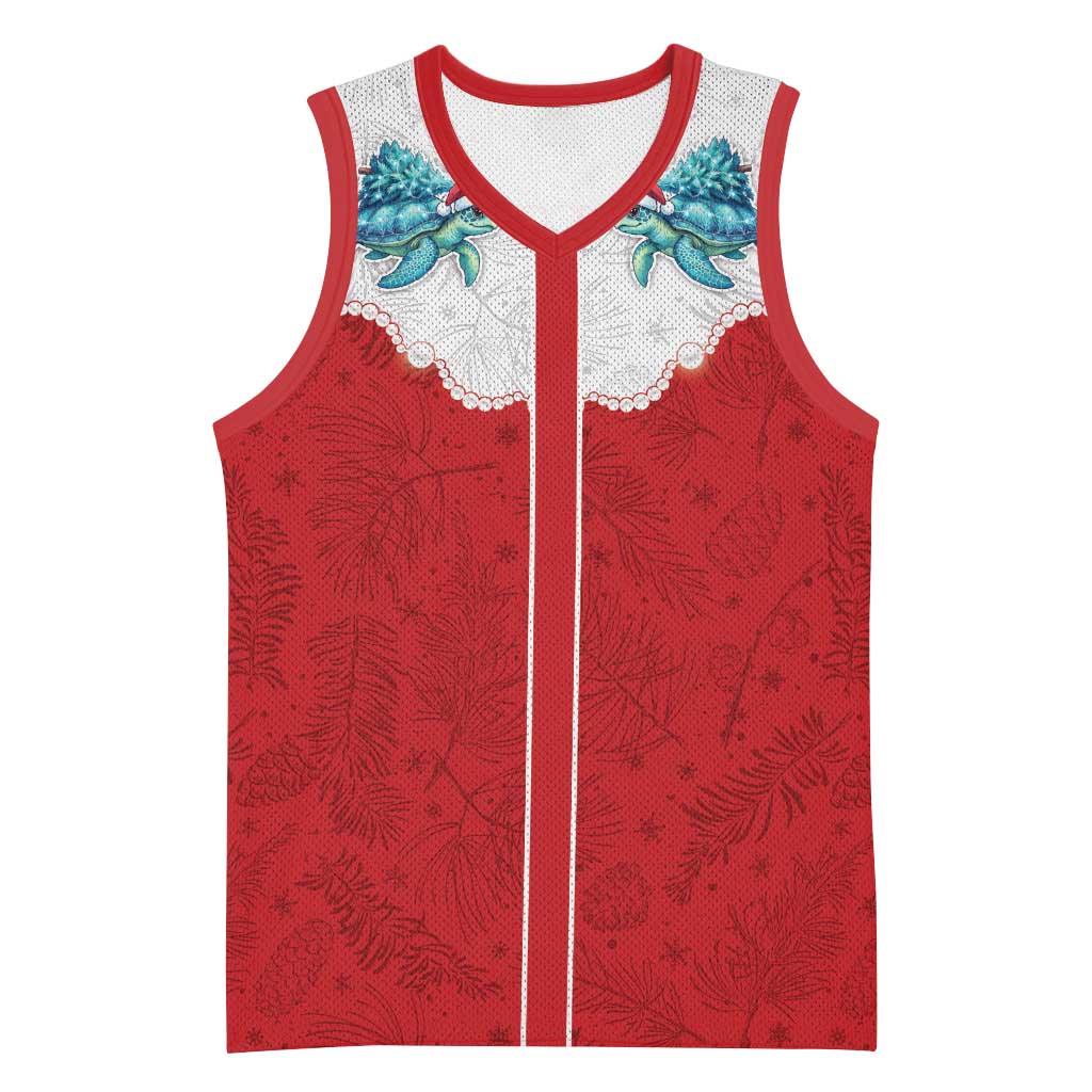 Western Yoke Basketball Jersey Turtle Going Home For Christmas - Wonder Print Shop