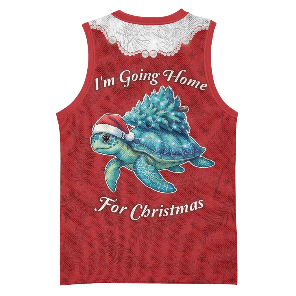 Western Yoke Basketball Jersey Turtle Going Home For Christmas - Wonder Print Shop