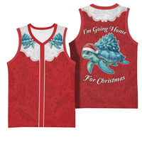 Western Yoke Basketball Jersey Turtle Going Home For Christmas - Wonder Print Shop