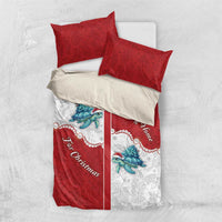 Western Yoke Bedding Set Turtle Going Home For Christmas - Wonder Print Shop