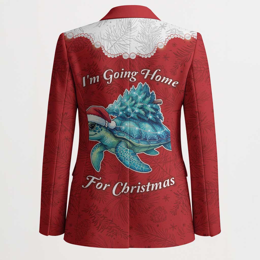 Western Yoke Blazer Turtle Going Home For Christmas - Wonder Print Shop