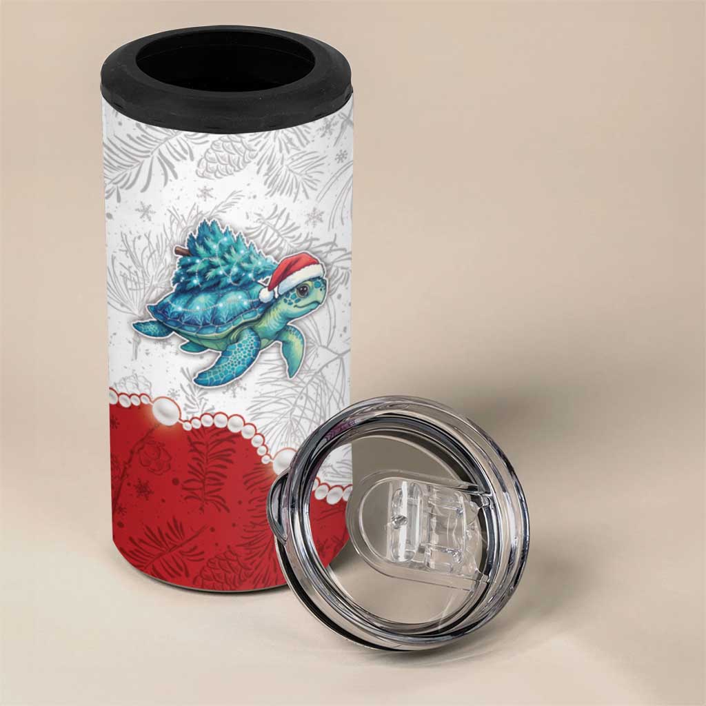 Western Yoke 4 in 1 Can Cooler Tumbler Turtle Going Home For Christmas - Wonder Print Shop