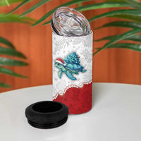 Western Yoke 4 in 1 Can Cooler Tumbler Turtle Going Home For Christmas - Wonder Print Shop