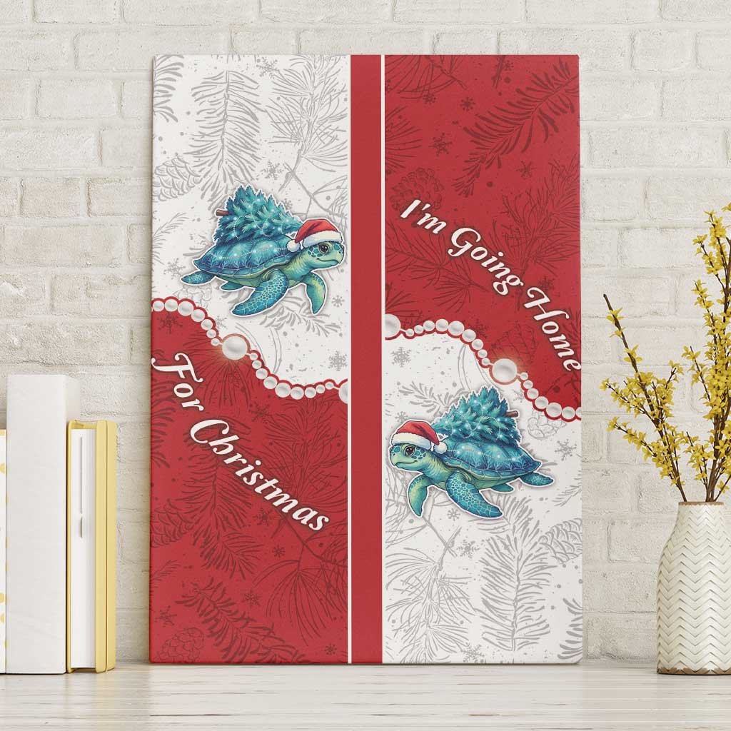 Western Yoke Canvas Wall Art Turtle Going Home For Christmas - Wonder Print Shop