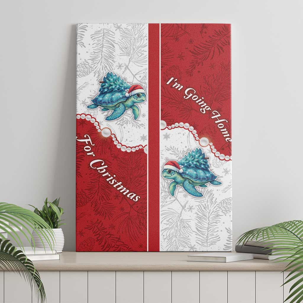 Western Yoke Canvas Wall Art Turtle Going Home For Christmas - Wonder Print Shop