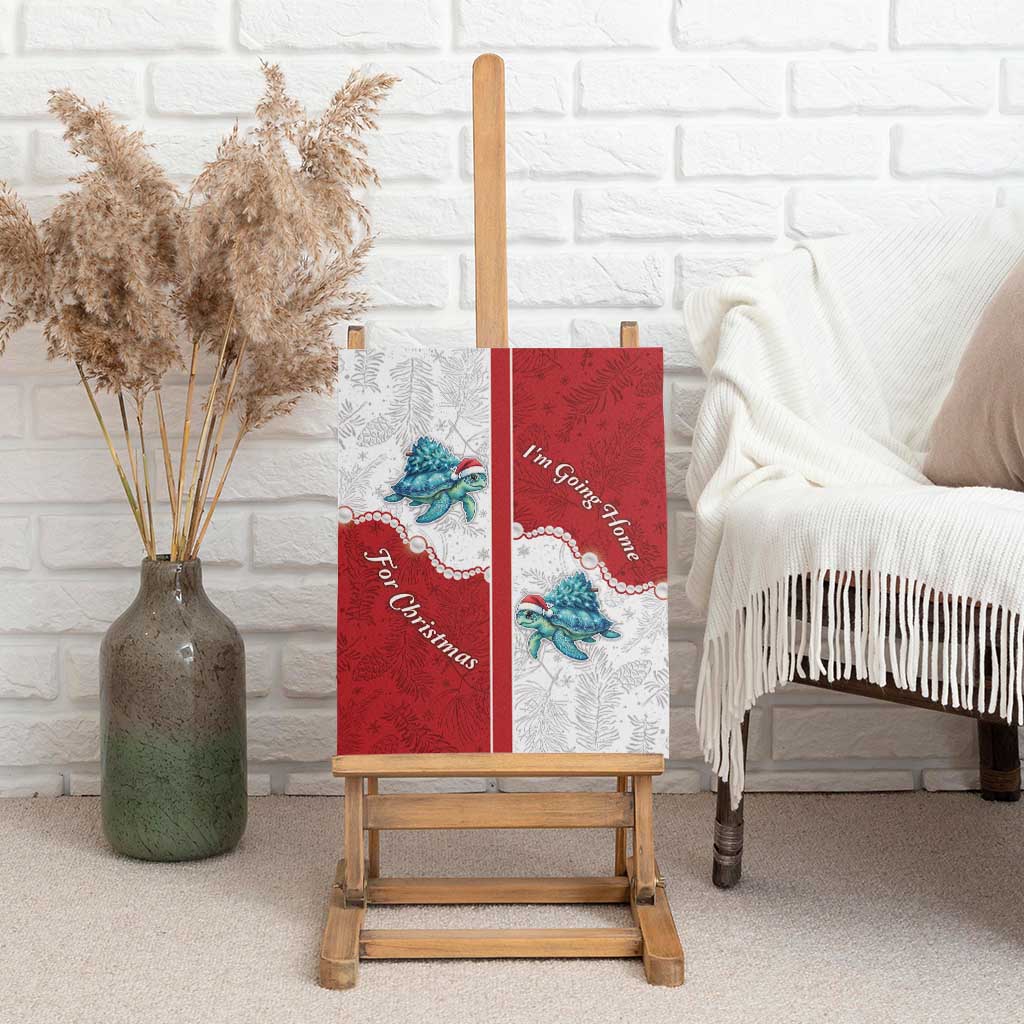Western Yoke Canvas Wall Art Turtle Going Home For Christmas - Wonder Print Shop