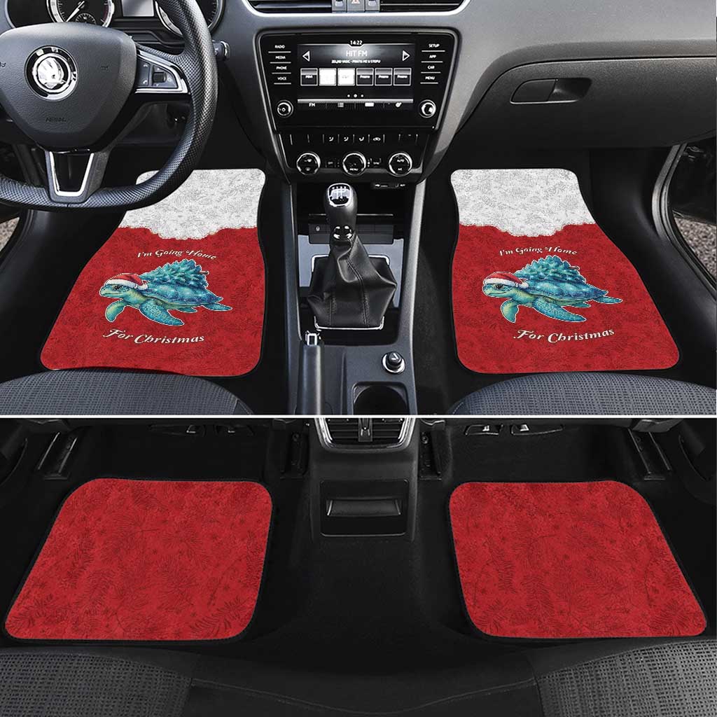 Western Yoke Car Mats Turtle Going Home For Christmas - Wonder Print Shop