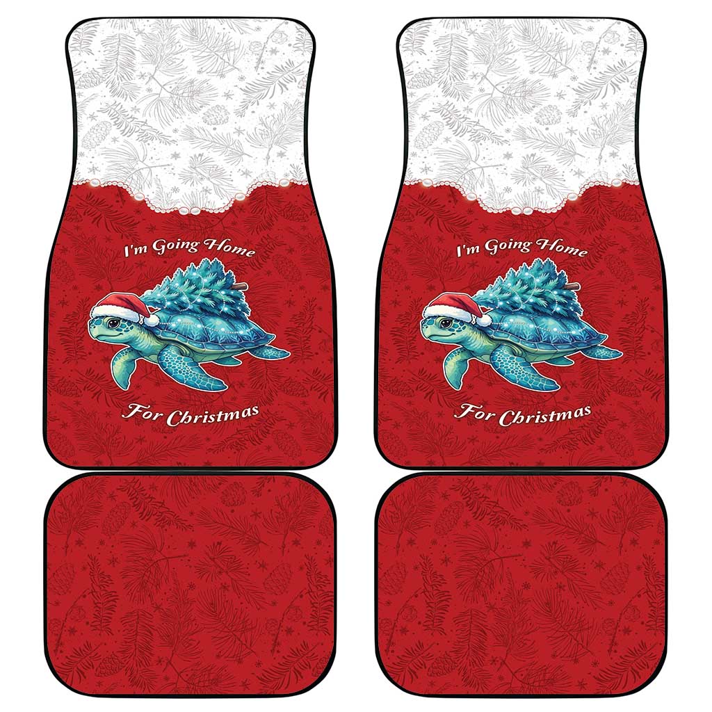 Western Yoke Car Mats Turtle Going Home For Christmas - Wonder Print Shop