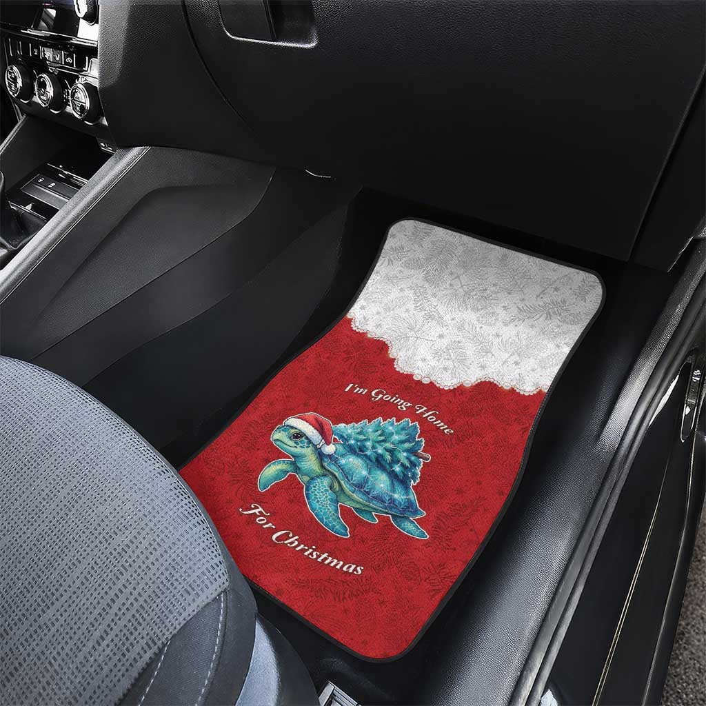 Western Yoke Car Mats Turtle Going Home For Christmas - Wonder Print Shop