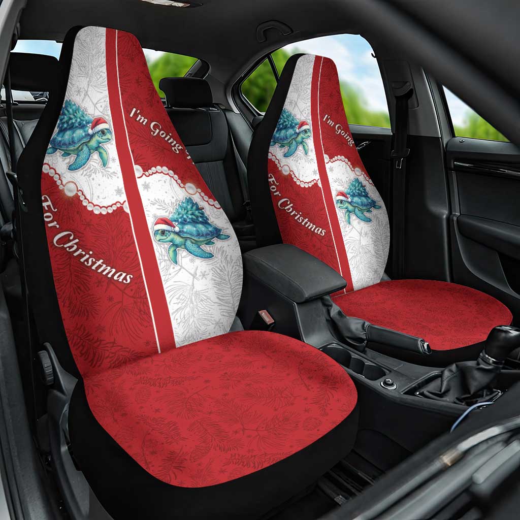 Western Yoke Car Seat Cover Turtle Going Home For Christmas - Wonder Print Shop
