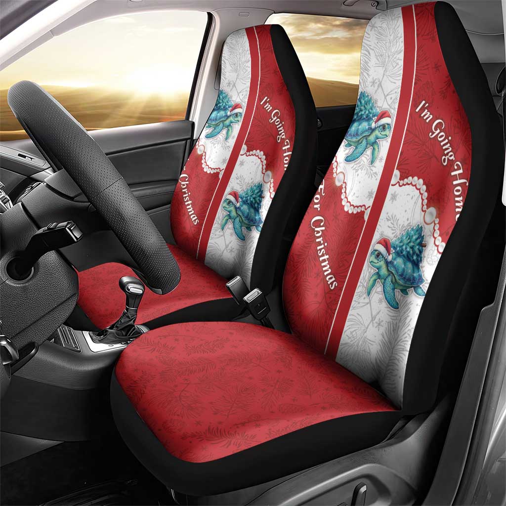 Western Yoke Car Seat Cover Turtle Going Home For Christmas - Wonder Print Shop