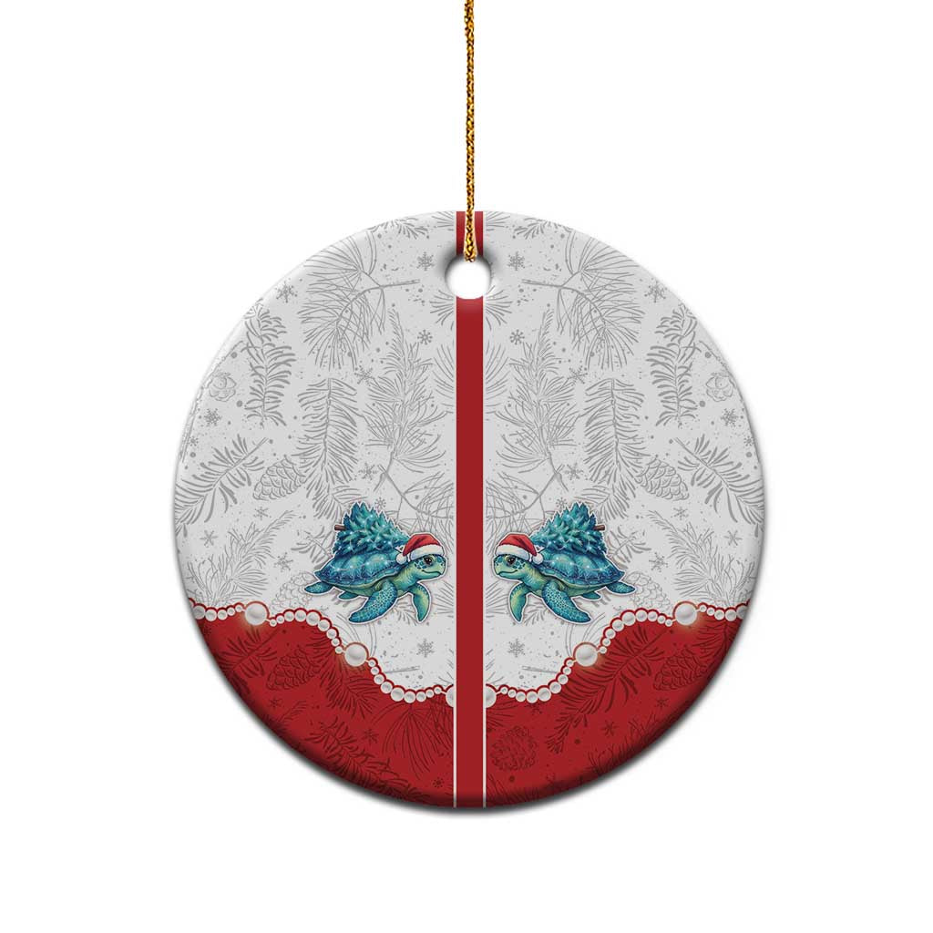 Western Yoke Ceramic Ornament Turtle Going Home For Christmas - Wonder Print Shop