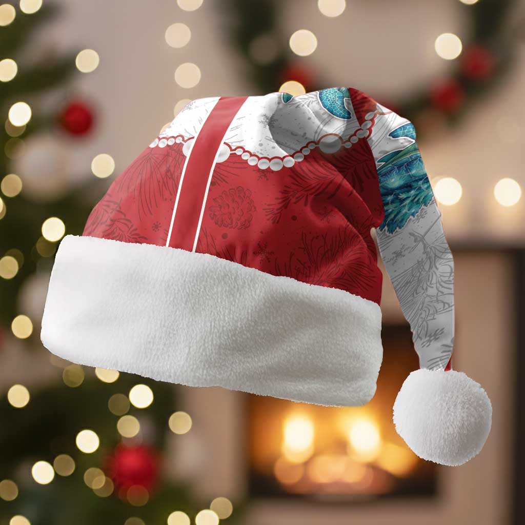 Western Yoke Christmas Santa Hat Turtle Going Home For Christmas - Wonder Print Shop