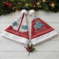 Western Yoke Christmas Santa Hat Turtle Going Home For Christmas - Wonder Print Shop