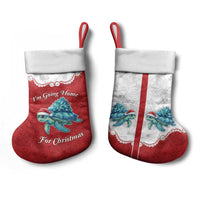 Western Yoke Christmas Stocking Turtle Going Home For Christmas - Wonder Print Shop