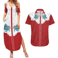 Western Yoke Couples Matching Summer Maxi Dress and Hawaiian Shirt Turtle Going Home For Christmas - Wonder Print Shop