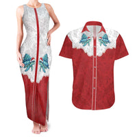 Western Yoke Couples Matching Tank Maxi Dress and Hawaiian Shirt Turtle Going Home For Christmas - Wonder Print Shop