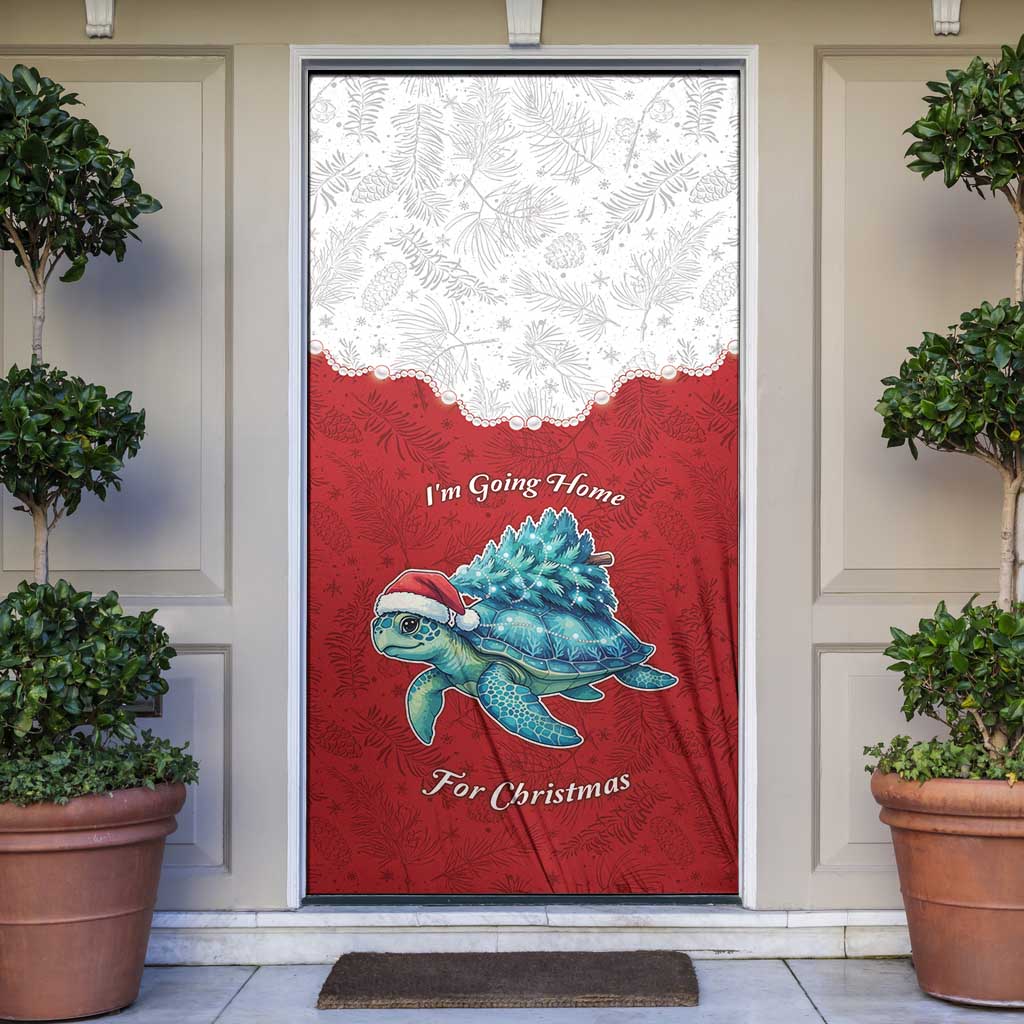 Western Yoke Door Cover Turtle Going Home For Christmas - Wonder Print Shop