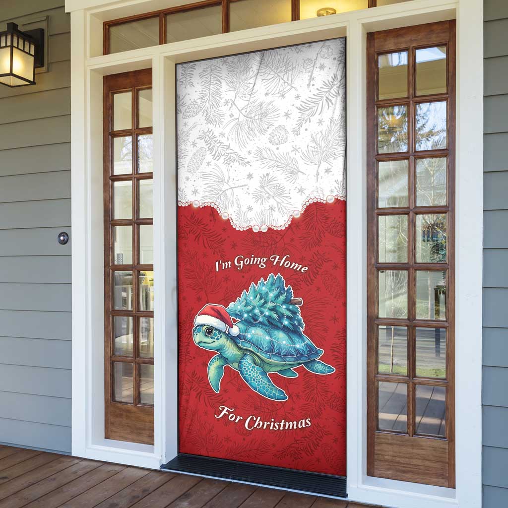 Western Yoke Door Cover Turtle Going Home For Christmas - Wonder Print Shop