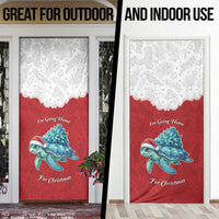 Western Yoke Door Cover Turtle Going Home For Christmas - Wonder Print Shop