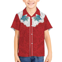 Western Yoke Family Matching Off Shoulder Maxi Dress and Hawaiian Shirt Turtle Going Home For Christmas - Wonder Print Shop