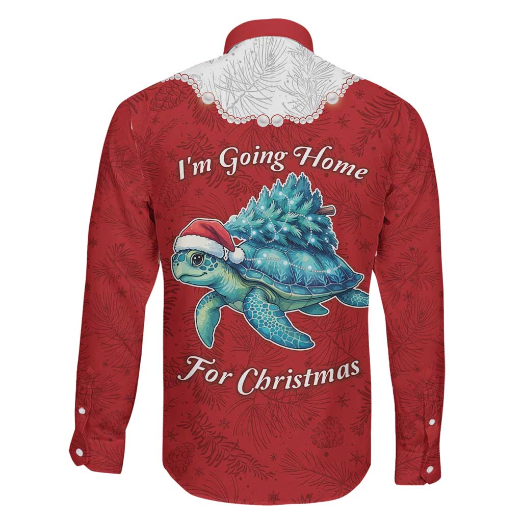 Western Yoke Family Matching Puletasi and Hawaiian Shirt Turtle Going Home For Christmas - Wonder Print Shop