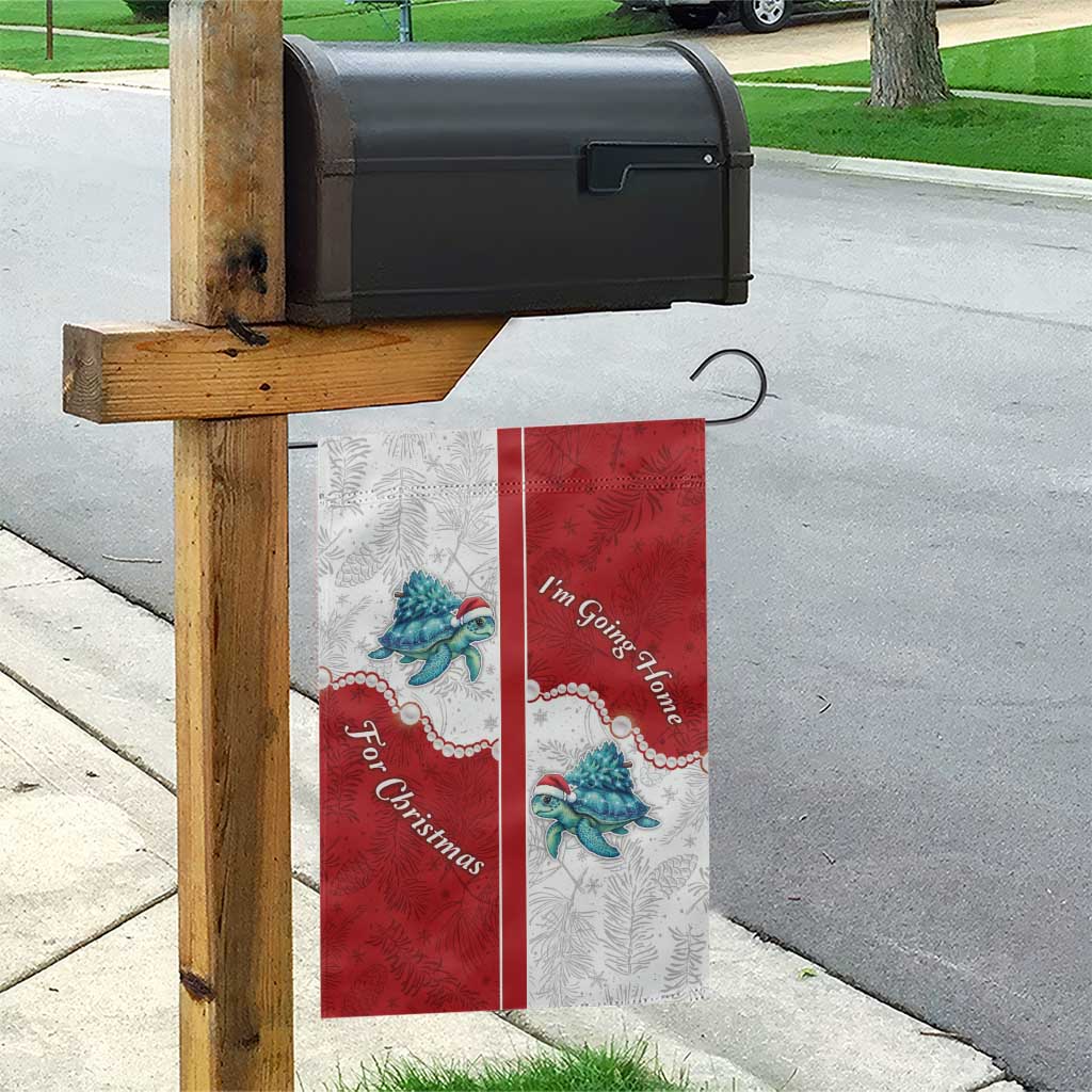Western Yoke Garden Flag Turtle Going Home For Christmas - Wonder Print Shop